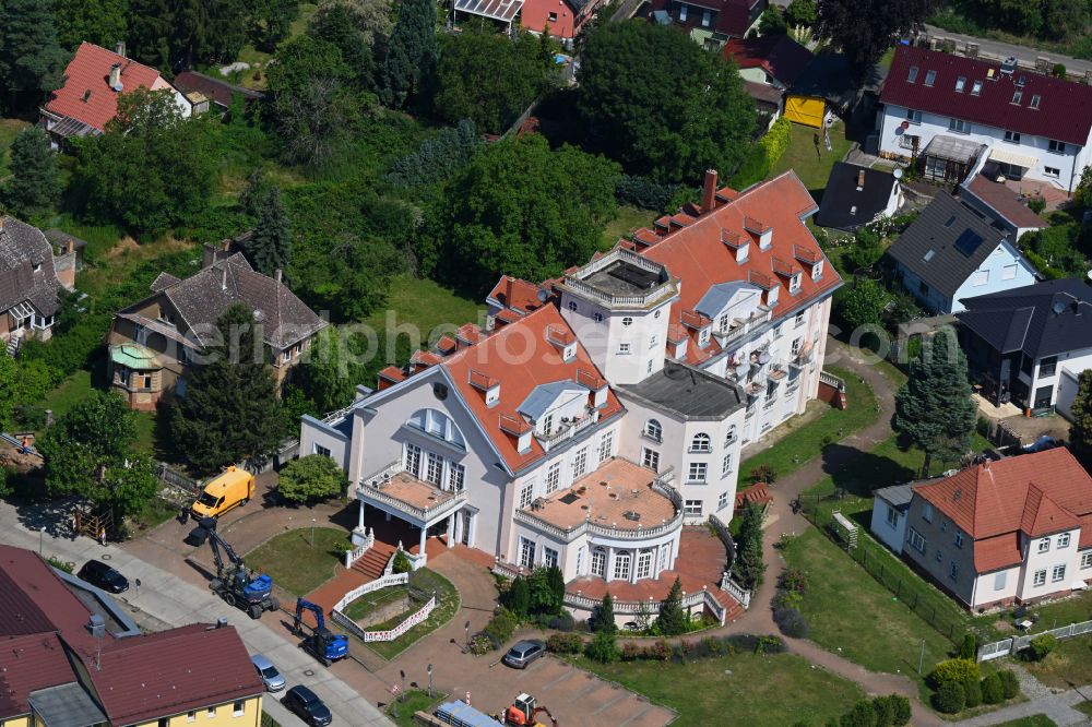 Aerial image Berlin - Refugee - buildings on Muensterberger Weg in the district Kaulsdorf in Berlin, Germany