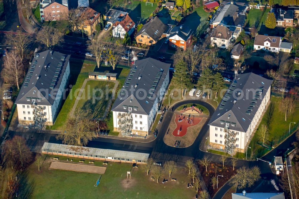 Aerial image Hamm - Refugee - buildings on Alter Uentroper Weg in Hamm in the state North Rhine-Westphalia