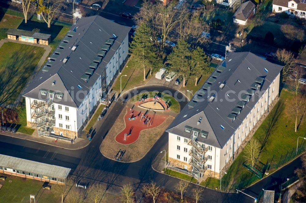 Hamm from above - Refugee - buildings on Alter Uentroper Weg in Hamm in the state North Rhine-Westphalia