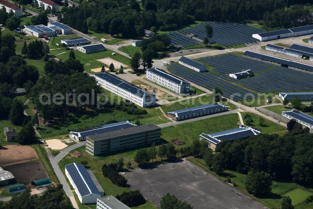 Aerial photograph Schwerin - Refugee - buildings im Bluecher Technologie- und Gewerbepark GmbH Stern Buchholz in Schwerin in the state Mecklenburg - Western Pomerania