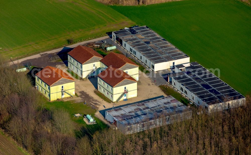 Isselburg from above - Refugee - buildings Am Wasserwerk in Isselburg in the state North Rhine-Westphalia