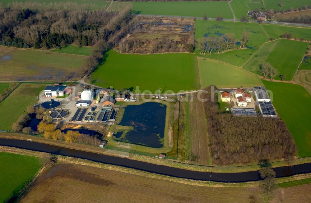 Aerial image Isselburg - Refugee - buildings Am Wasserwerk in Isselburg in the state North Rhine-Westphalia