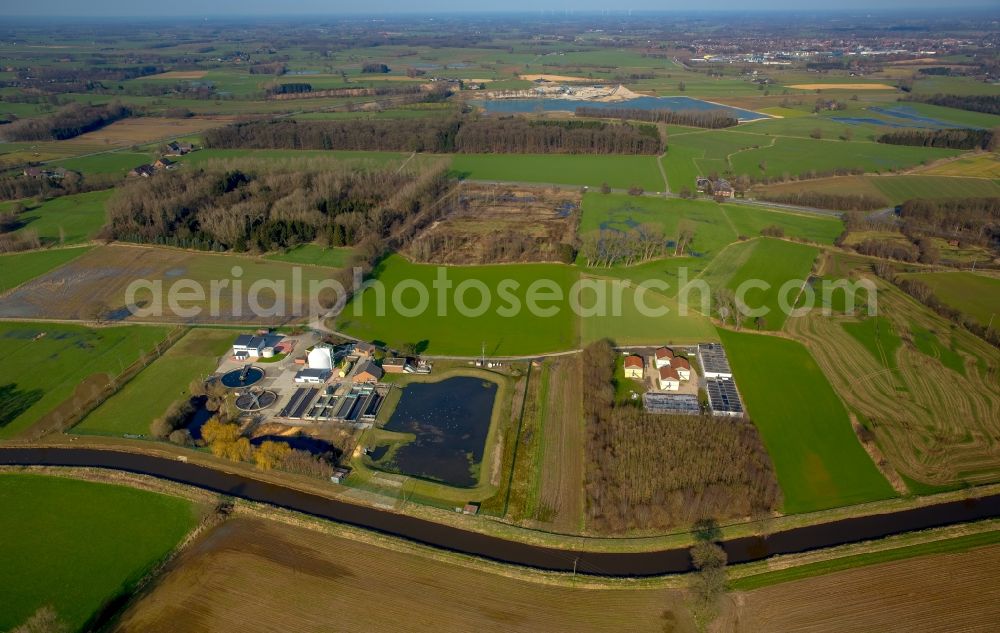 Isselburg from above - Refugee - buildings Am Wasserwerk in Isselburg in the state North Rhine-Westphalia