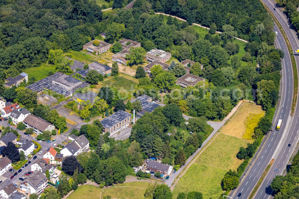 Aerial photograph Dortmund - Refugee - buildings on street Glueckaufsegenstrasse in the district Hacheney in Dortmund at Ruhrgebiet in the state North Rhine-Westphalia, Germany