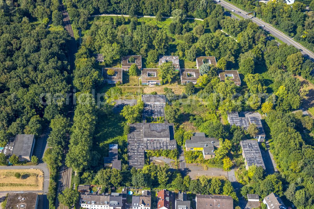 Aerial photograph Dortmund - Refugee - buildings on street Glueckaufsegenstrasse in the district Hacheney in Dortmund at Ruhrgebiet in the state North Rhine-Westphalia, Germany