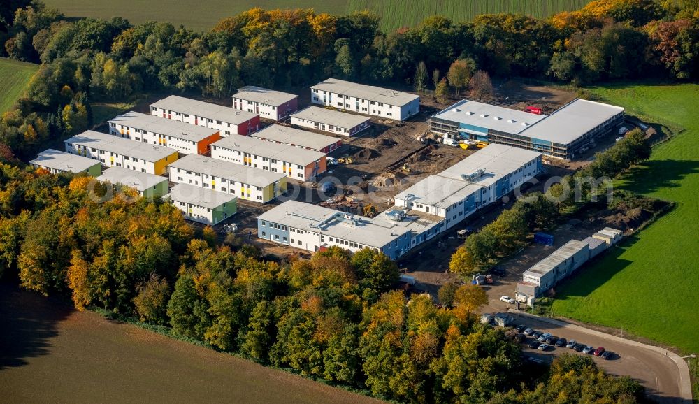 Essen from above - Refugee - buildings Fischlaken formerly Kutel in Essen in the state North Rhine-Westphalia