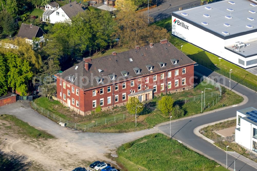 Aerial image Hamm - Refugee - building on Hohefeldweg in Hamm in the state North Rhine-Westphalia