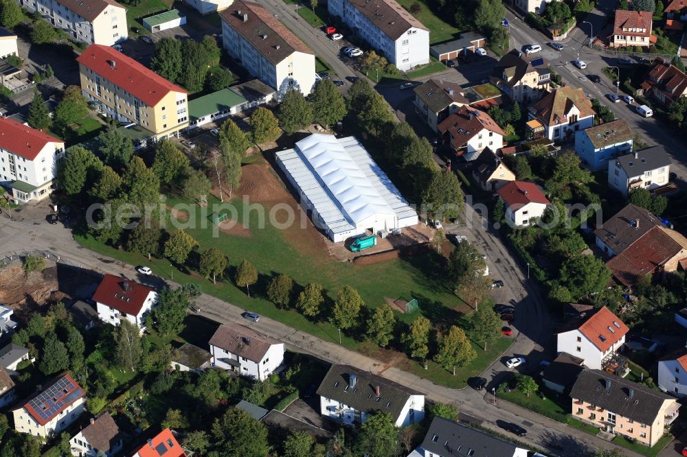 Aerial image Schopfheim - Refugee - buildings im Stadtgebiet Oberfeld in Schopfheim in the state Baden-Wuerttemberg