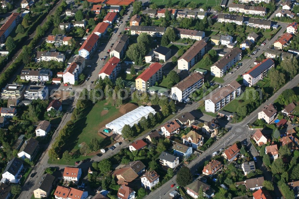 Aerial photograph Schopfheim - Refugee - buildings im Stadtgebiet Oberfeld in Schopfheim in the state Baden-Wuerttemberg