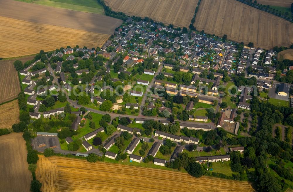 Unna from the bird's eye view: Refugee - buildings and nearby fields in Unna in the state North Rhine-Westphalia