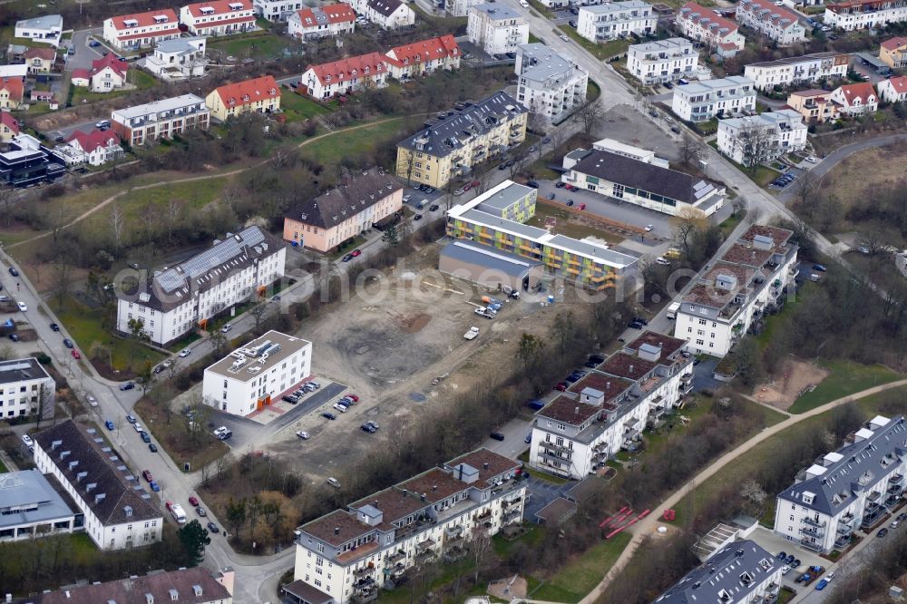 Aerial image Göttingen - Refugee - buildings Zietenterrassen in Goettingen in the state Lower Saxony