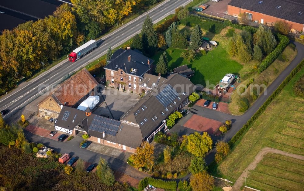 Aerial photograph Hamm - Refugee - buildings on Zollstrasse in the Uentrop part of Hamm in the state of North Rhine-Westphalia