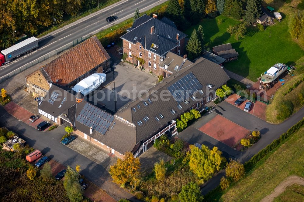 Hamm from above - Refugee - buildings on Zollstrasse in the Uentrop part of Hamm in the state of North Rhine-Westphalia