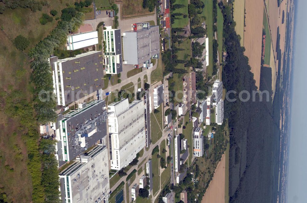 Dessau-Roßlau from the bird's eye view: Blick auf das Gelände der Fleischzentrum Anhalt GmbH. Kontakt: Tel. +49(0)34901 60250