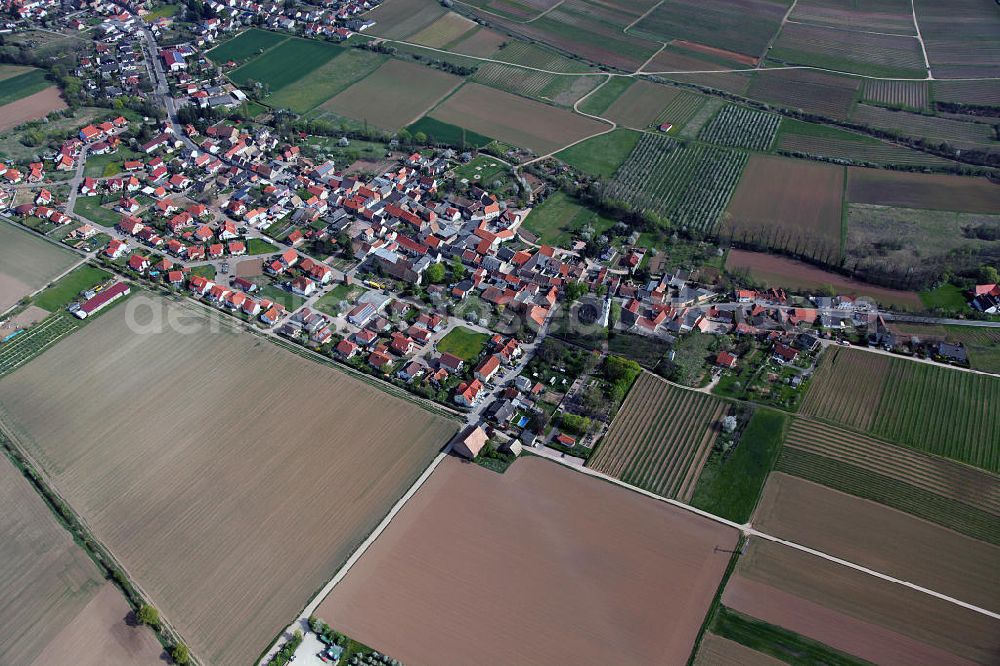 Aerial photograph Flonheim - Flonheim, a district of Alzey-Land in Rhineland-Palatinate