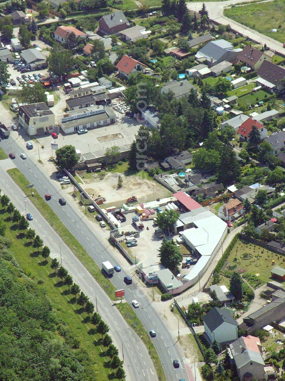 Aerial image Berlin-Biesdorf - Blick auf die Flüssiggastankstelle in Berlin-Biesdorf. FLÜSSIGGAS-KOMPLETTSERVICE Gesellschaft mbH Alt Biesdorf 52, 12683 Berlin Tel.: 030/ 514 47 74