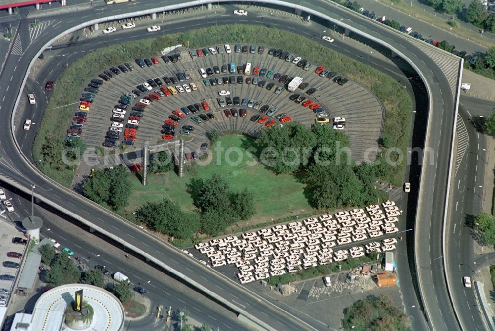 Aerial image Berlin - Flight operations at the terminal of the airport Berlin - Tegel