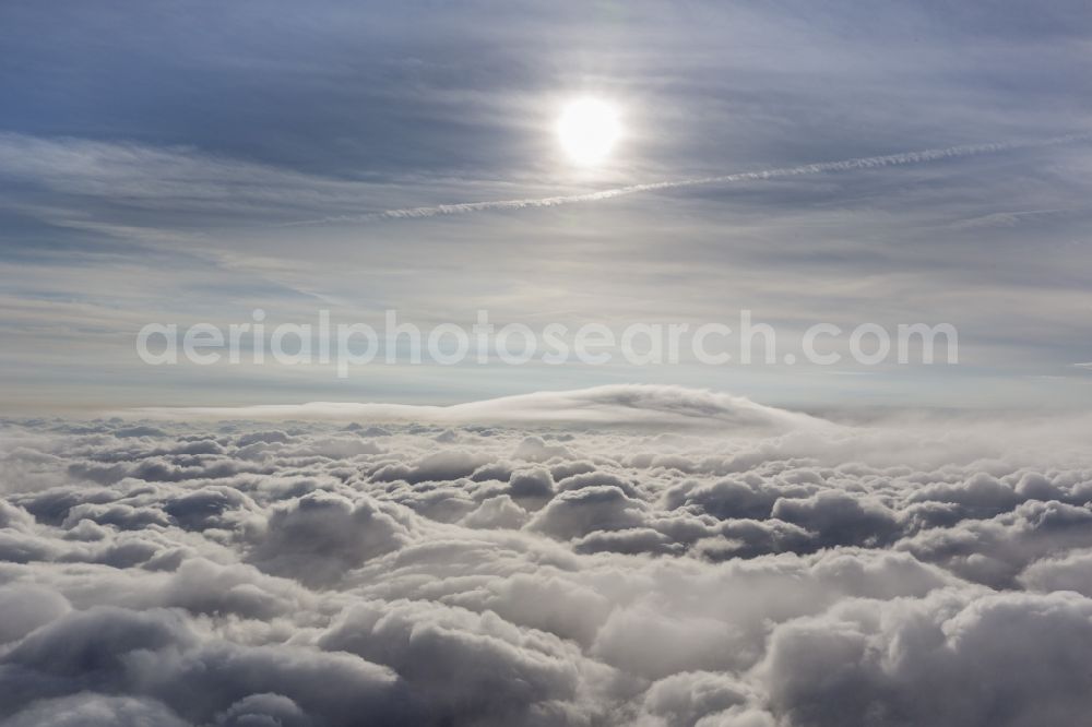 Aerial photograph Neuenkirchen - Flight picture of the weather situation over the clouds in Neuenkirchen in North Rhine-Westphalia