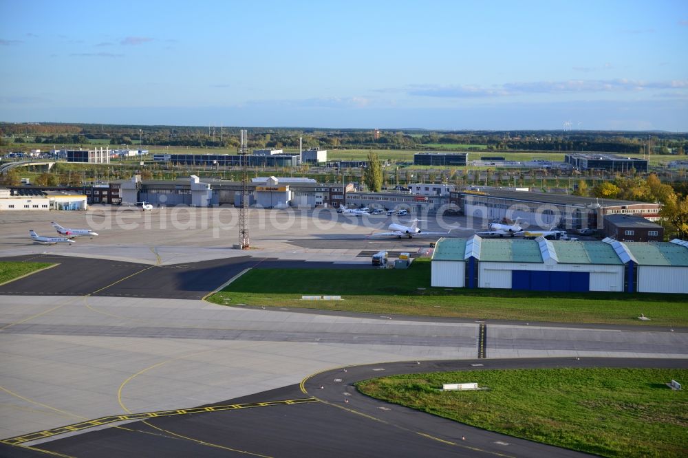 Aerial image Schönefeld - View of the Berlin Brandenburg Airport in Schoenefeld in the state of Brandenburg