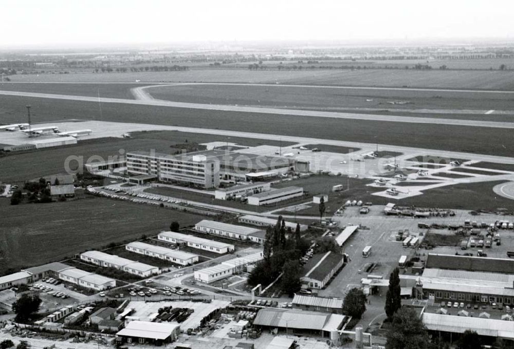 SCHÖNEFELD / BRANDENBURG from the bird's eye view: Flughafen Berlin-Schönefeld. 09.10.90