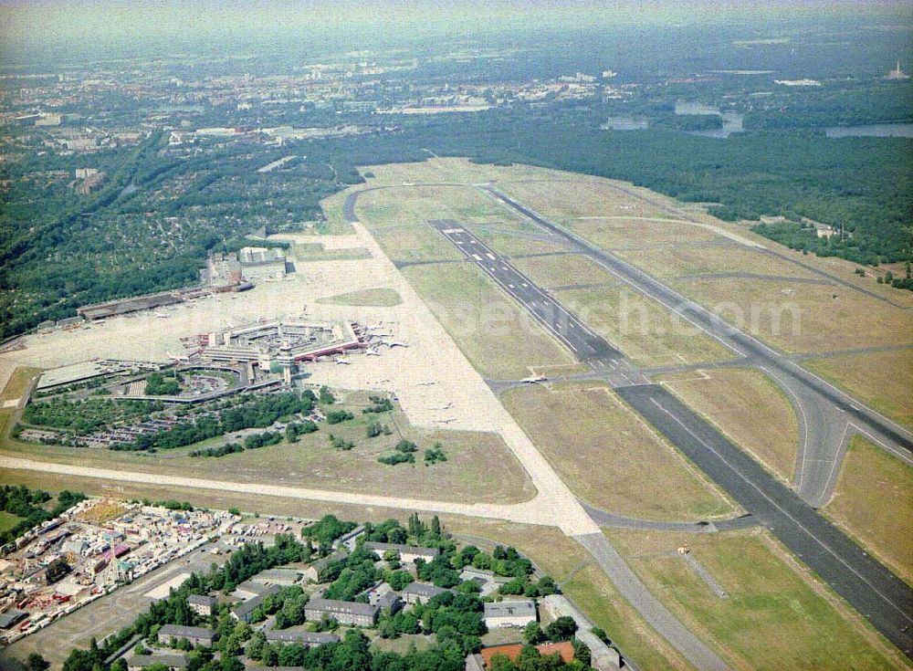 Berlin-Tegel from above - Flughafen Berlin-Tegel.