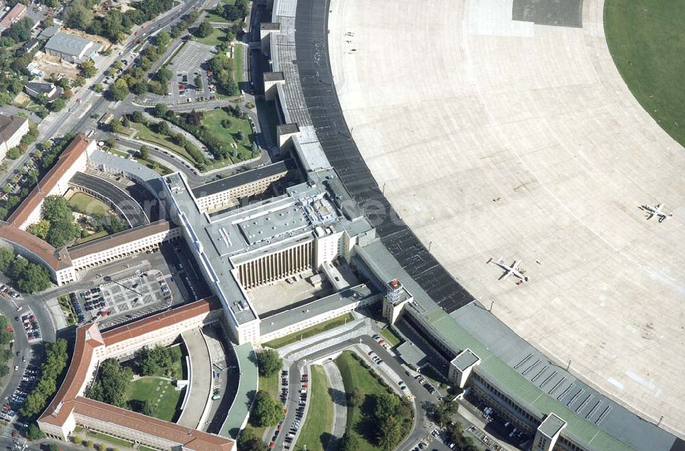 Berlin-Tempelhof from above - Flughafen Berlin-Tempelhof.