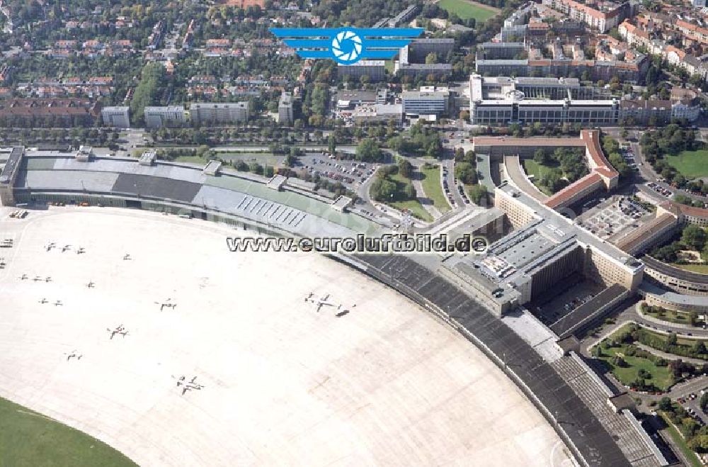 Berlin-Tempelhof from the bird's eye view: Flughafen Berlin-Tempelhof.