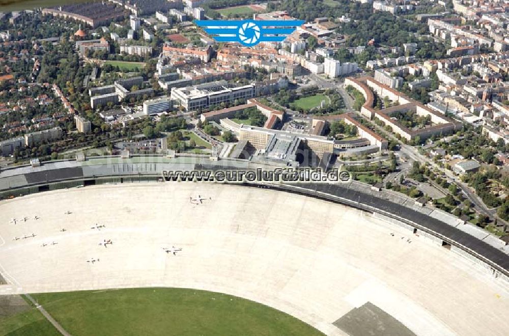 Berlin-Tempelhof from the bird's eye view: Flughafen Berlin-Tempelhof.