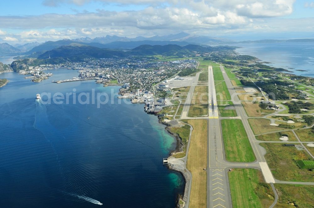 Aerial photograph Bodo - View of the airport Bodo in the province of Nordland in Norway