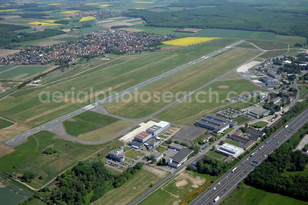 Braunschweig from above - Blick auf den Flughafen Braunschweig - Wolfsburg. Kontakt: Flughafen Braunschweig-Wolfsburg GmbH, Lilienthalplatz 5, 38108 Braunschweig, Tel. +49 (0) 531 354 40-0; Fax +49 (0) 531 354 40-45, E-Mail: info@flughafen-braunschweig-wolfsburg.de