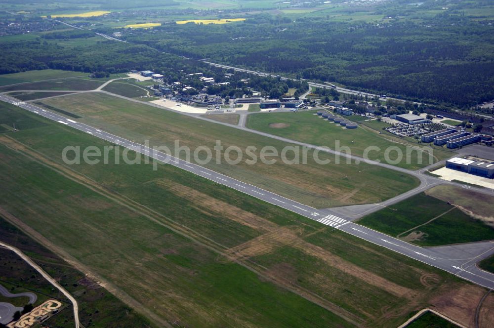 Braunschweig from above - Blick auf den Flughafen Braunschweig - Wolfsburg. Kontakt: Flughafen Braunschweig-Wolfsburg GmbH, Lilienthalplatz 5, 38108 Braunschweig, Tel. +49 (0) 531 354 40-0; Fax +49 (0) 531 354 40-45, E-Mail: info@flughafen-braunschweig-wolfsburg.de