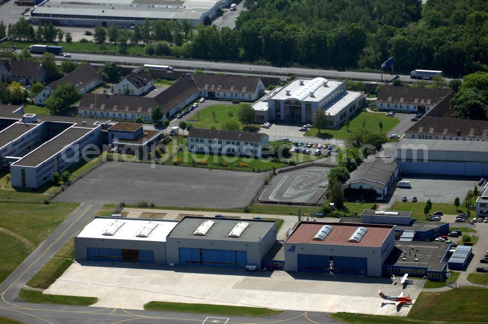 Braunschweig from above - Blick auf den Flughafen Braunschweig - Wolfsburg. Kontakt: Flughafen Braunschweig-Wolfsburg GmbH, Lilienthalplatz 5, 38108 Braunschweig, Tel. +49 (0) 531 354 40-0; Fax +49 (0) 531 354 40-45, E-Mail: info@flughafen-braunschweig-wolfsburg.de