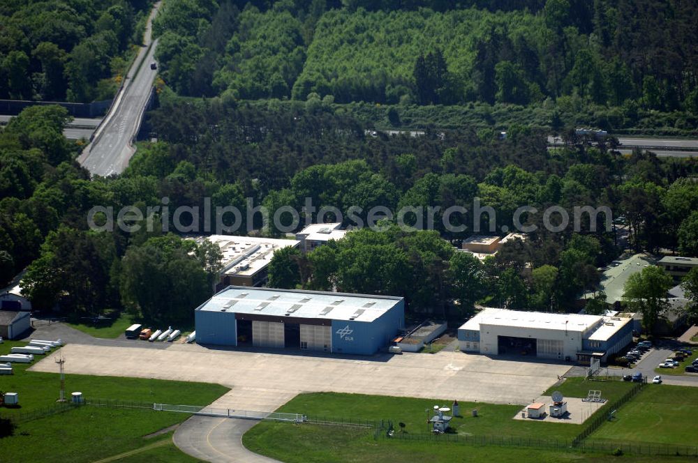 Braunschweig from the bird's eye view: Blick auf den Flughafen Braunschweig - Wolfsburg. Kontakt: Flughafen Braunschweig-Wolfsburg GmbH, Lilienthalplatz 5, 38108 Braunschweig, Tel. +49 (0) 531 354 40-0; Fax +49 (0) 531 354 40-45, E-Mail: info@flughafen-braunschweig-wolfsburg.de