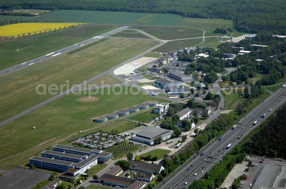 Braunschweig from above - Blick auf den Flughafen Braunschweig - Wolfsburg. Kontakt: Flughafen Braunschweig-Wolfsburg GmbH, Lilienthalplatz 5, 38108 Braunschweig, Tel. +49 (0) 531 354 40-0; Fax +49 (0) 531 354 40-45, E-Mail: info@flughafen-braunschweig-wolfsburg.de