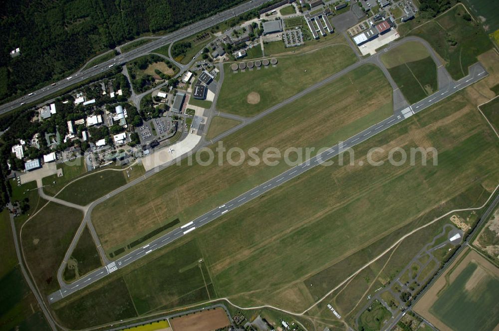 Braunschweig from above - Blick auf den Flughafen Braunschweig - Wolfsburg. Kontakt: Flughafen Braunschweig-Wolfsburg GmbH, Lilienthalplatz 5, 38108 Braunschweig, Tel. +49 (0) 531 354 40-0; Fax +49 (0) 531 354 40-45, E-Mail: info@flughafen-braunschweig-wolfsburg.de