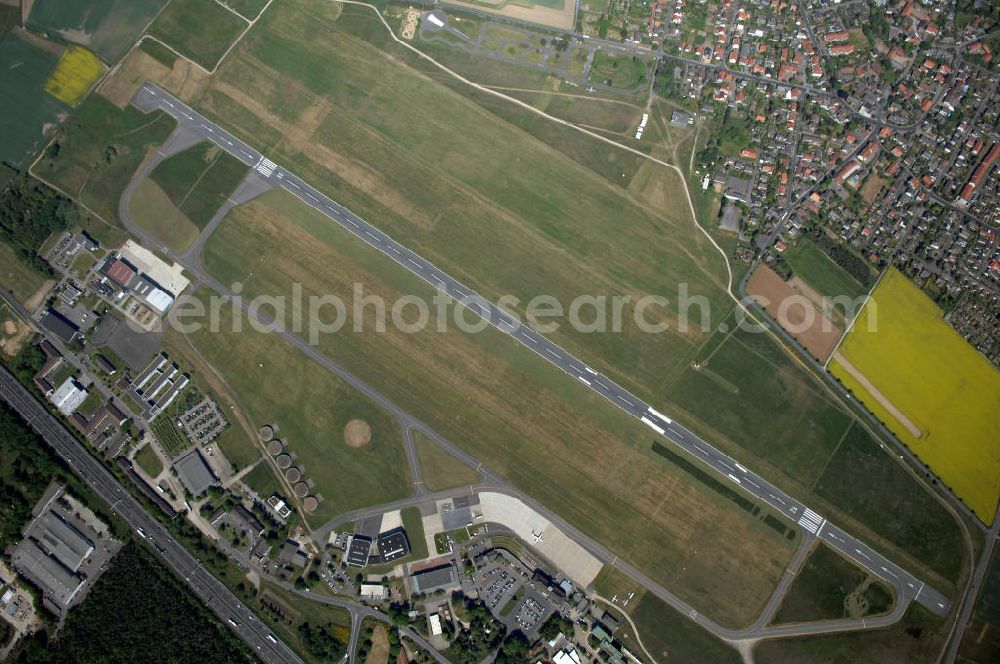 Aerial image Braunschweig - Blick auf den Flughafen Braunschweig - Wolfsburg. Kontakt: Flughafen Braunschweig-Wolfsburg GmbH, Lilienthalplatz 5, 38108 Braunschweig, Tel. +49 (0) 531 354 40-0; Fax +49 (0) 531 354 40-45, E-Mail: info@flughafen-braunschweig-wolfsburg.de