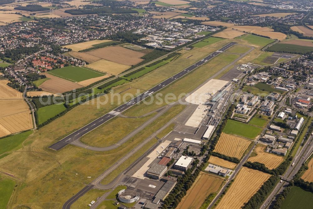 Dortmund from above - Airport Dortmund in the state North Rhine-Westphalia