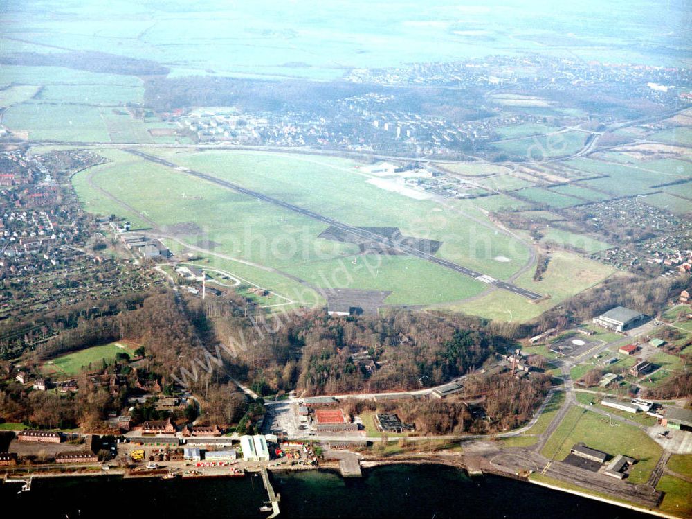 Kiel from the bird's eye view: Flughafen Kiel - Holtenau.