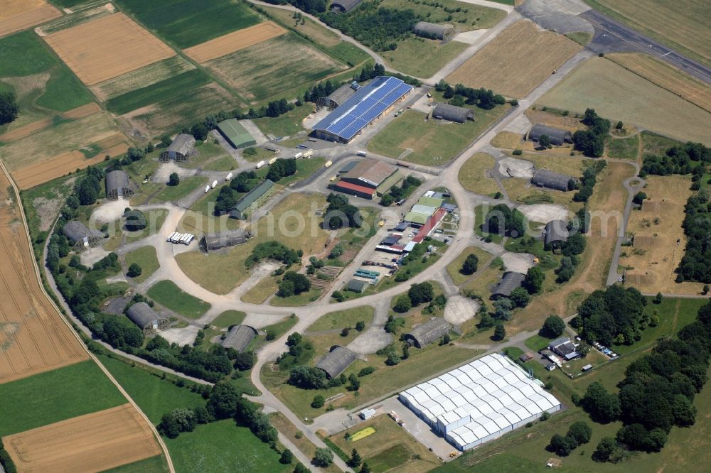 Aerial photograph Lahr/Schwarzwald - Shelter circular ring at Lahr airport in Lahr in the Black Forest in Baden-Wuerttemberg