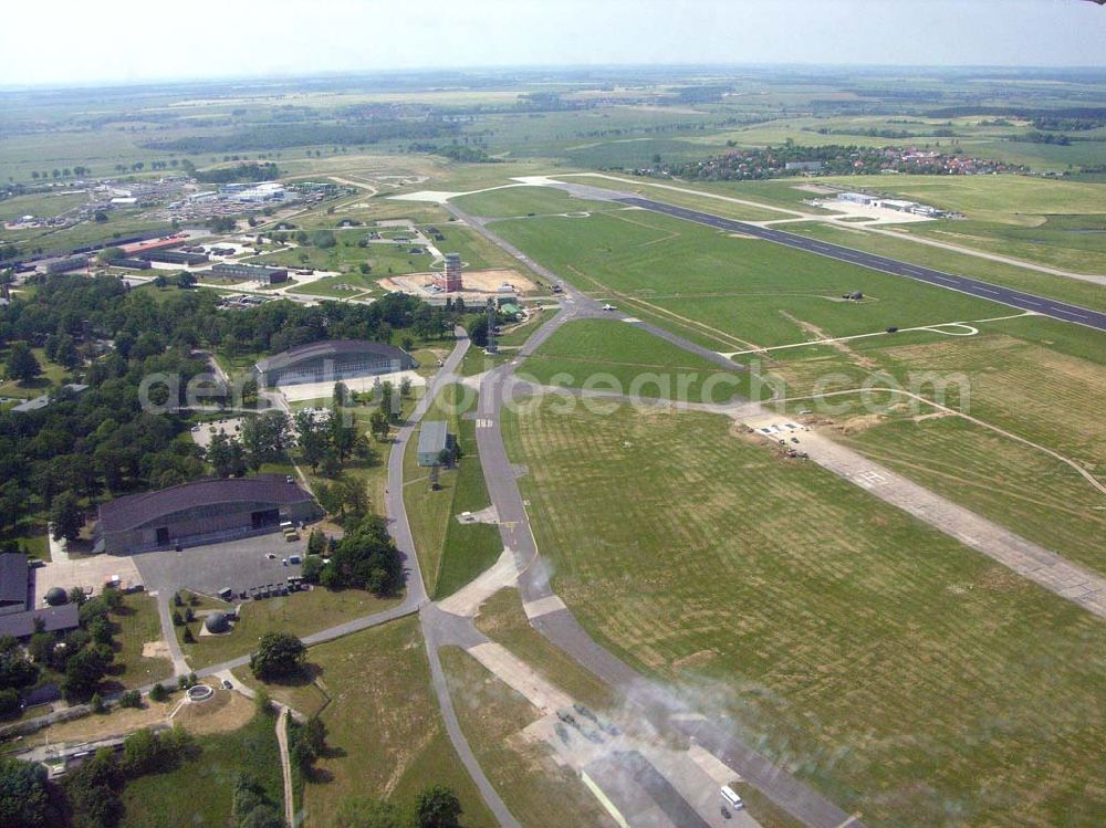 Aerial image Neubrandenburg - Blick auf den Flughafen Neubrandenburg-Trollenhagen.