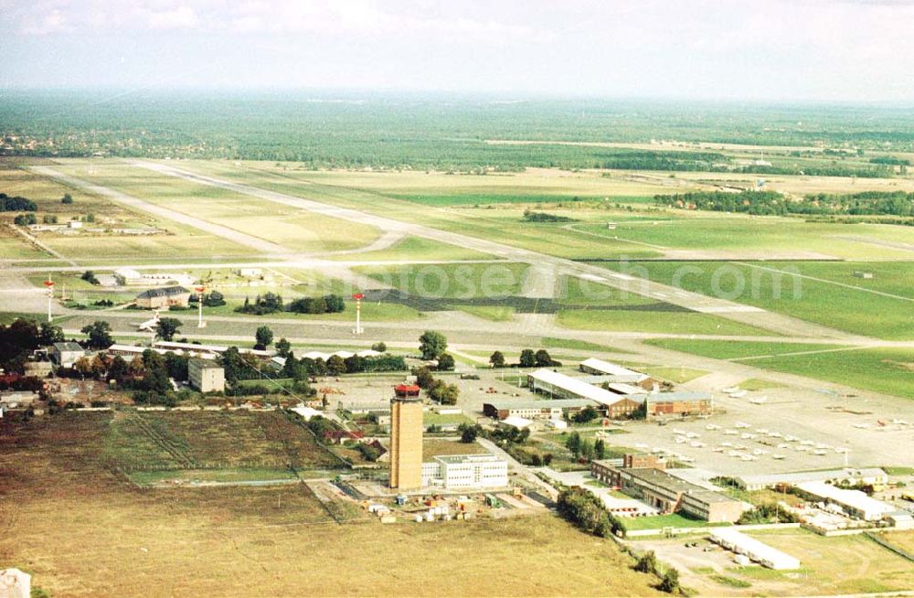 Schönefeld- Brandenburg from the bird's eye view: Flughafen Schönefeld