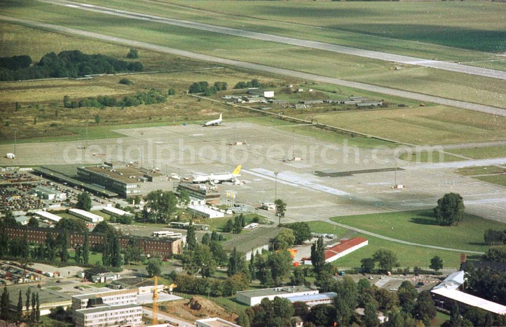 Flughafen Schönefeld, Brandenburg from above - 04.10.1993 Flughafen Schönefeld, Brandenburg