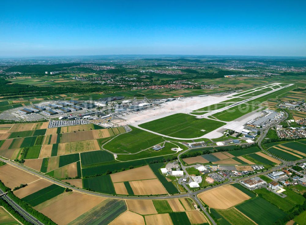 Stuttgart from the bird's eye view: General view from the grounds of the airport Stuttgart