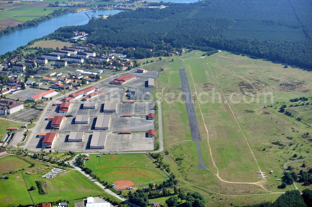 Aerial image Babenhausen - View of airfield Babenhausen in Hesse