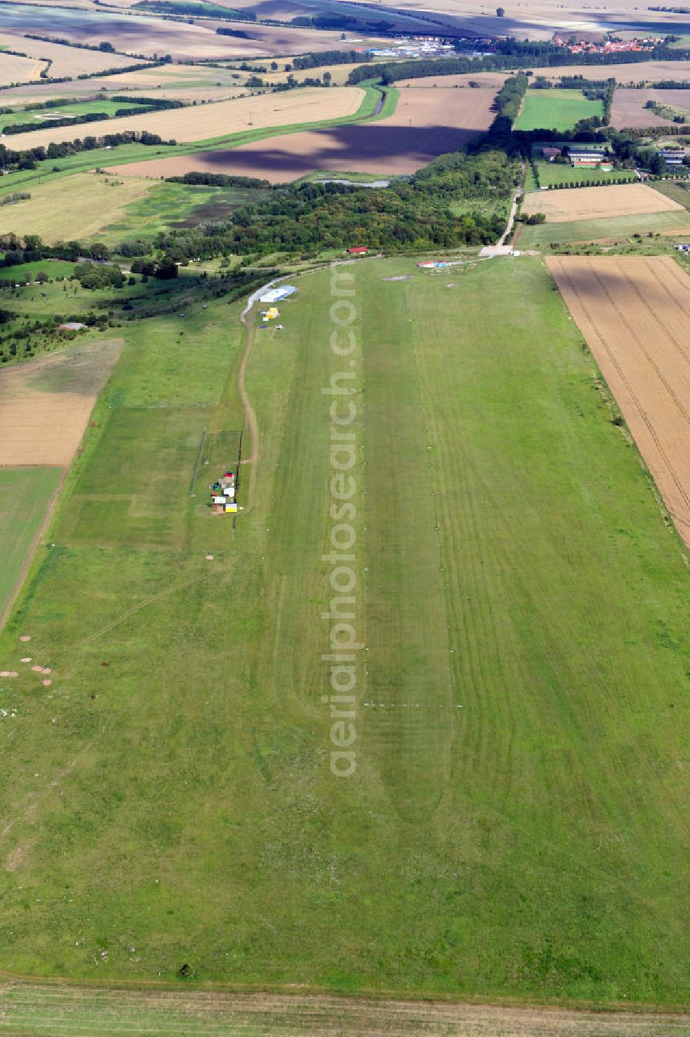 Aerial image Bad Langensalza - Flugplatz / Sonderlandeplatz EDEB Bad Langensalza in Thüringen. Special airfield EDEB Bad Langensalza in Thuringia.