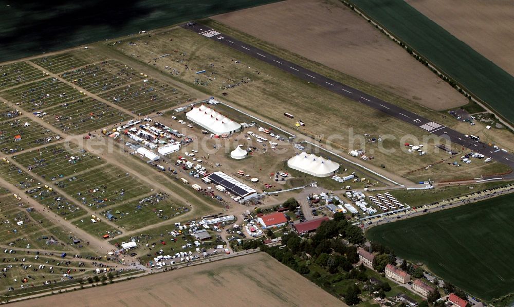 Aerial image Ballenstedt - Ballenstedt-Quedlinburg airfield in Saxony Anhalt