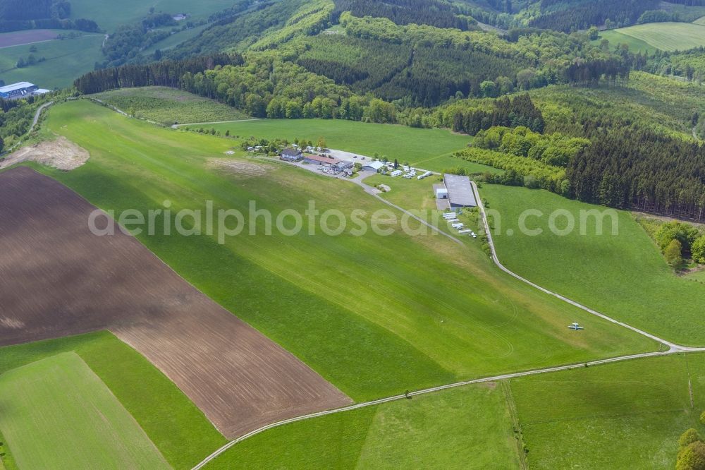 Aerial photograph Bergneustadt - Airfield Bergneustadt at Bergneustadt in the state of North Rhine-Westphalia