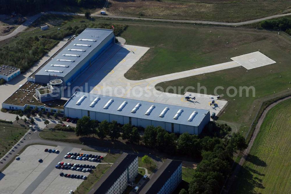 Aerial photograph Ahrensfelde - Flugplatz der Bundespolizeifliegerstaffel Ost an der Bundesgrenzschutzallee 1 in 16356 Ahrensfelde,030/93648 - 3500,030/93648 - 3529, bundespolizei.de