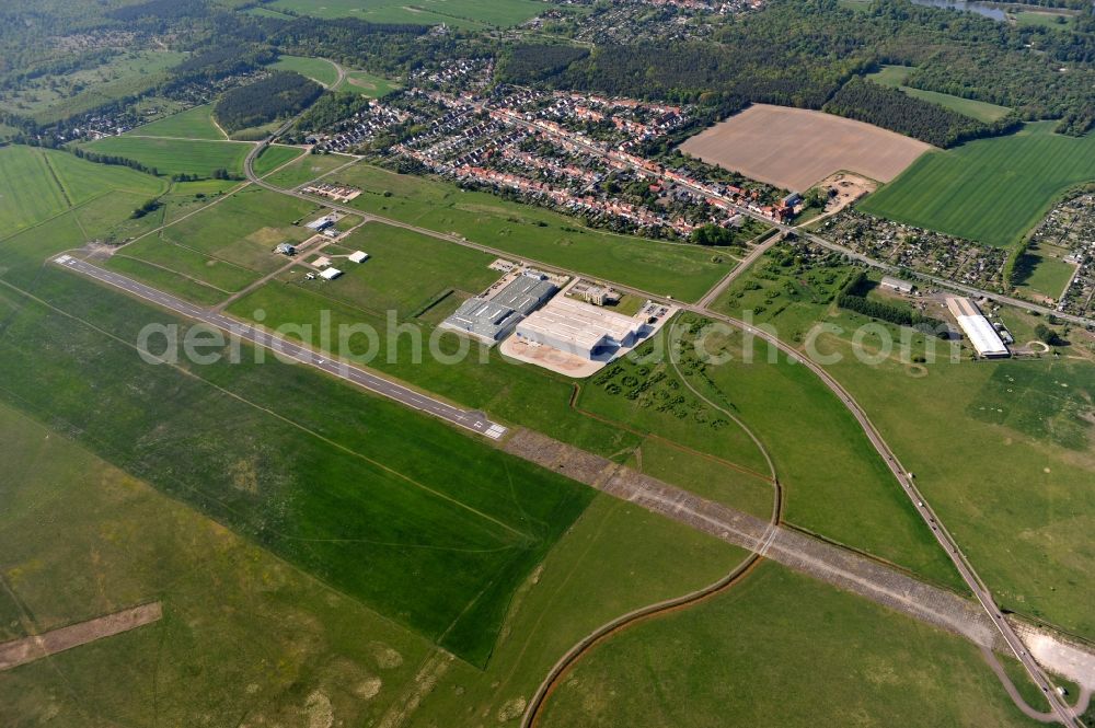 Aerial image Dessau-Roßlau - Airfield Dessau of Dessau-Rosslau in the state Saxony-Anhalt