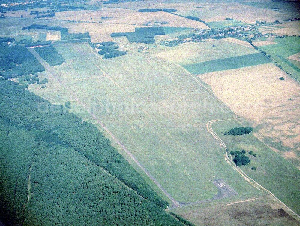 Aerial photograph Eggersdorf / Brandenburg - Flugplatz Eggersdorf in Brandenburg